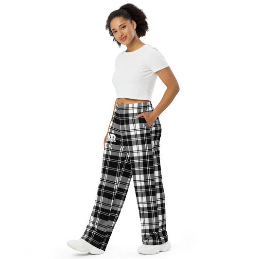 PWD| unisex wide-leg pants | plaid loungers