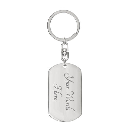 Keychain :: Girl with Goals (purple)- 12 Rectangle swivel keychain