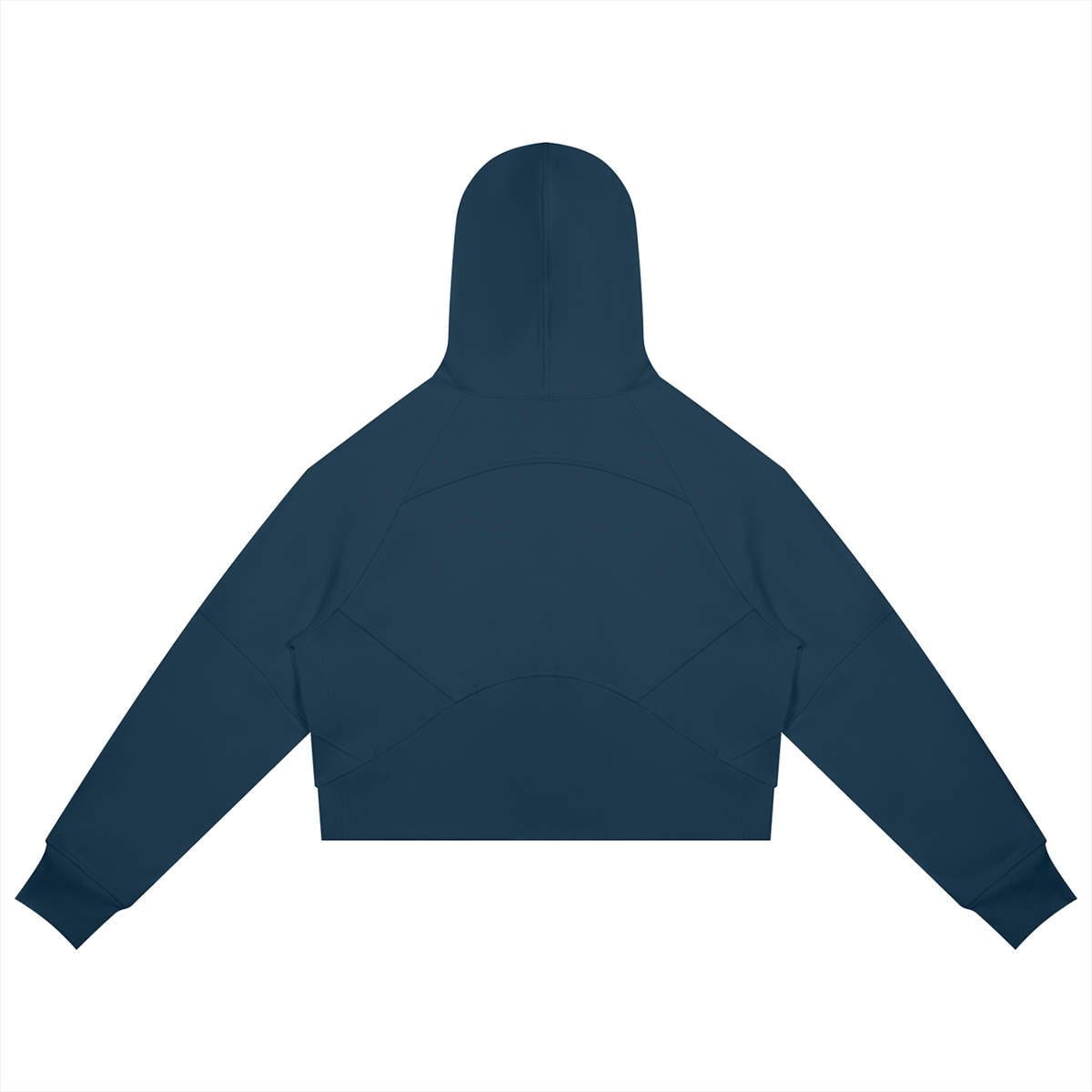 Cropped Zip-Through Hoodie