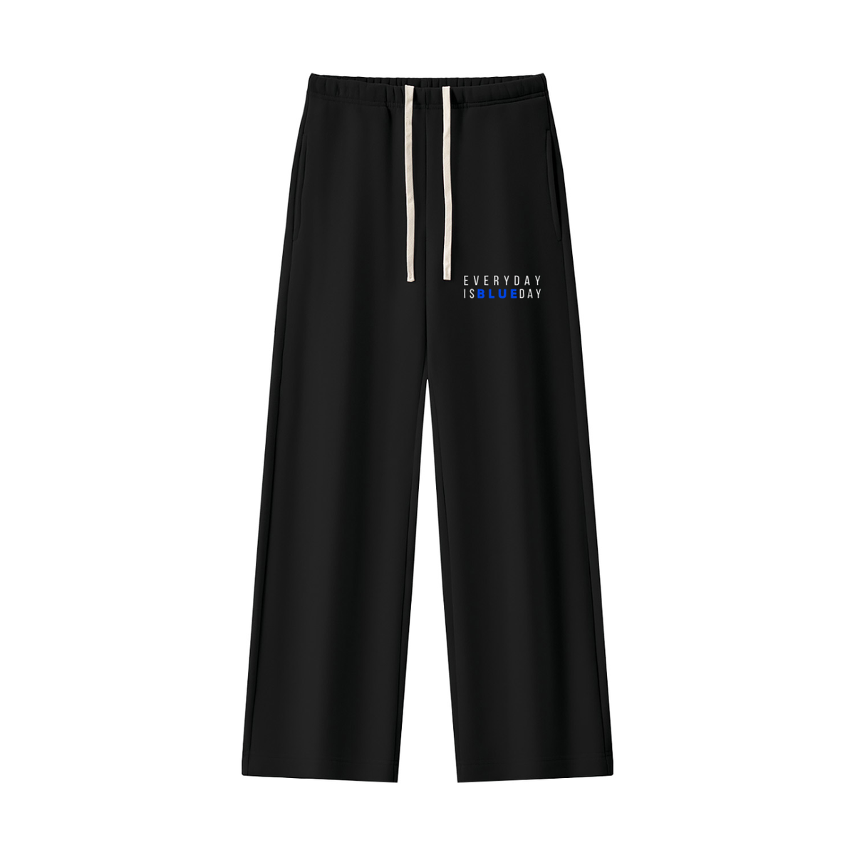 (PWD) Women's Straight Leg Fleece Sweatpants - Blue Day