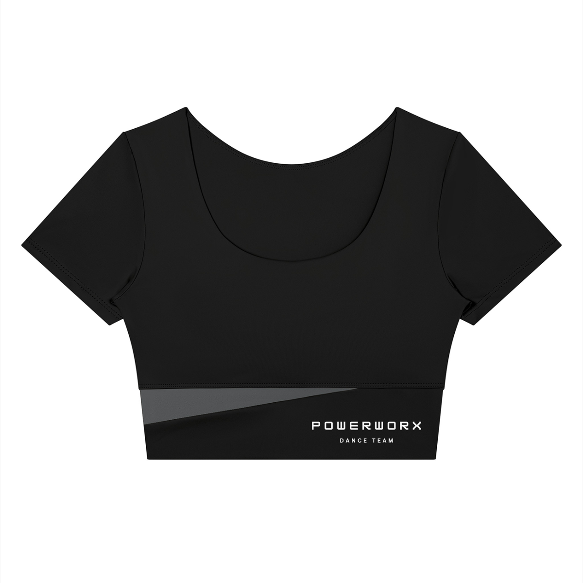 (PWD) Women's Panelled Crop Yoga T-Shirt