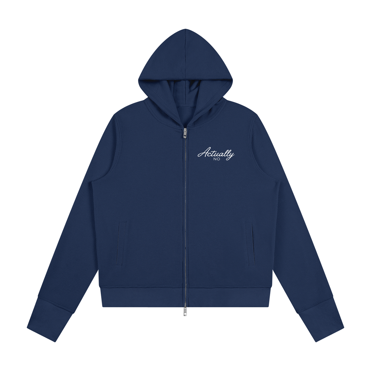 NElement| Women's Waffle Full Zip Hoodie