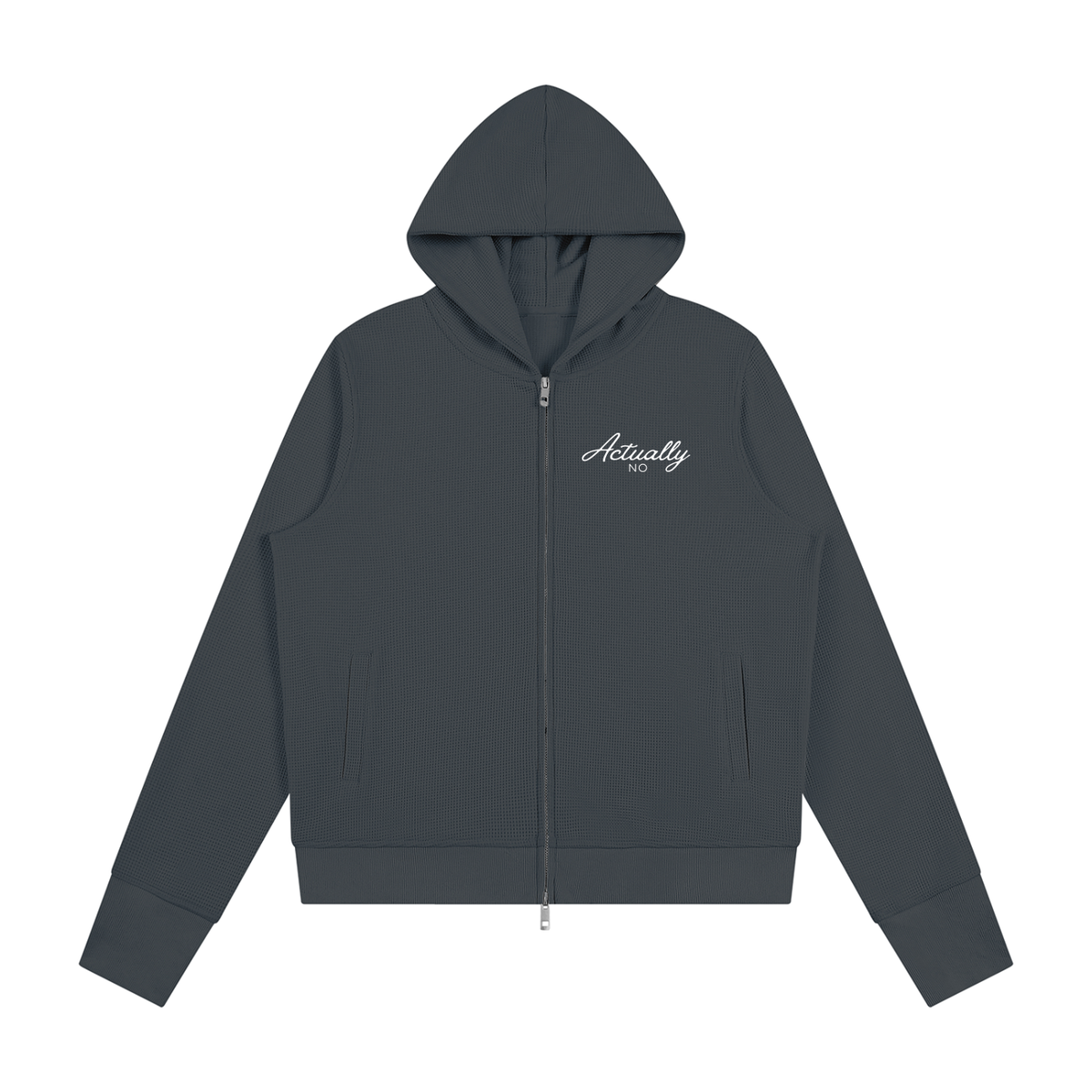 NElement| Women's Waffle Full Zip Hoodie