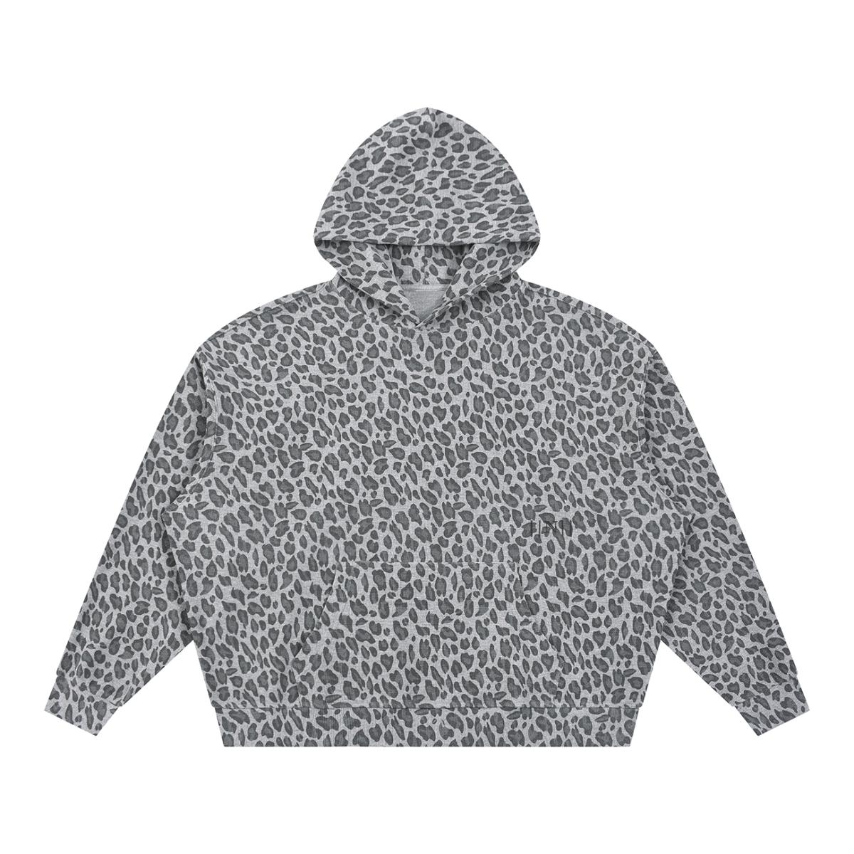 N||Element Unisex Boxy Leopard Print Hoodie