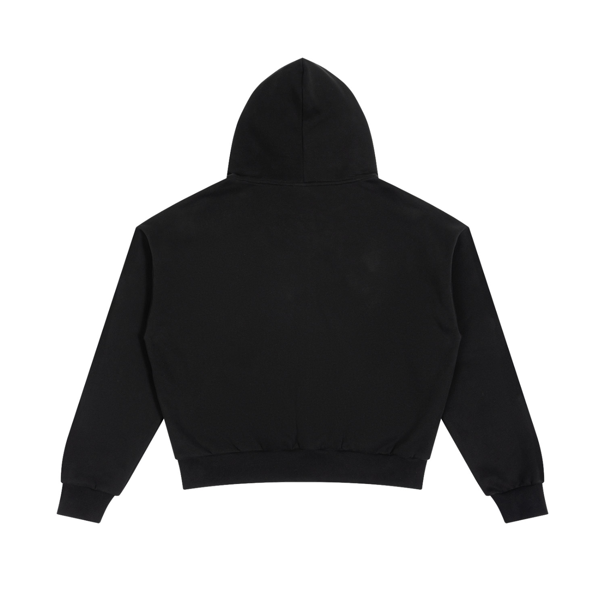 Unisex Boxy Fleece Piping Full Zip Hoodie
