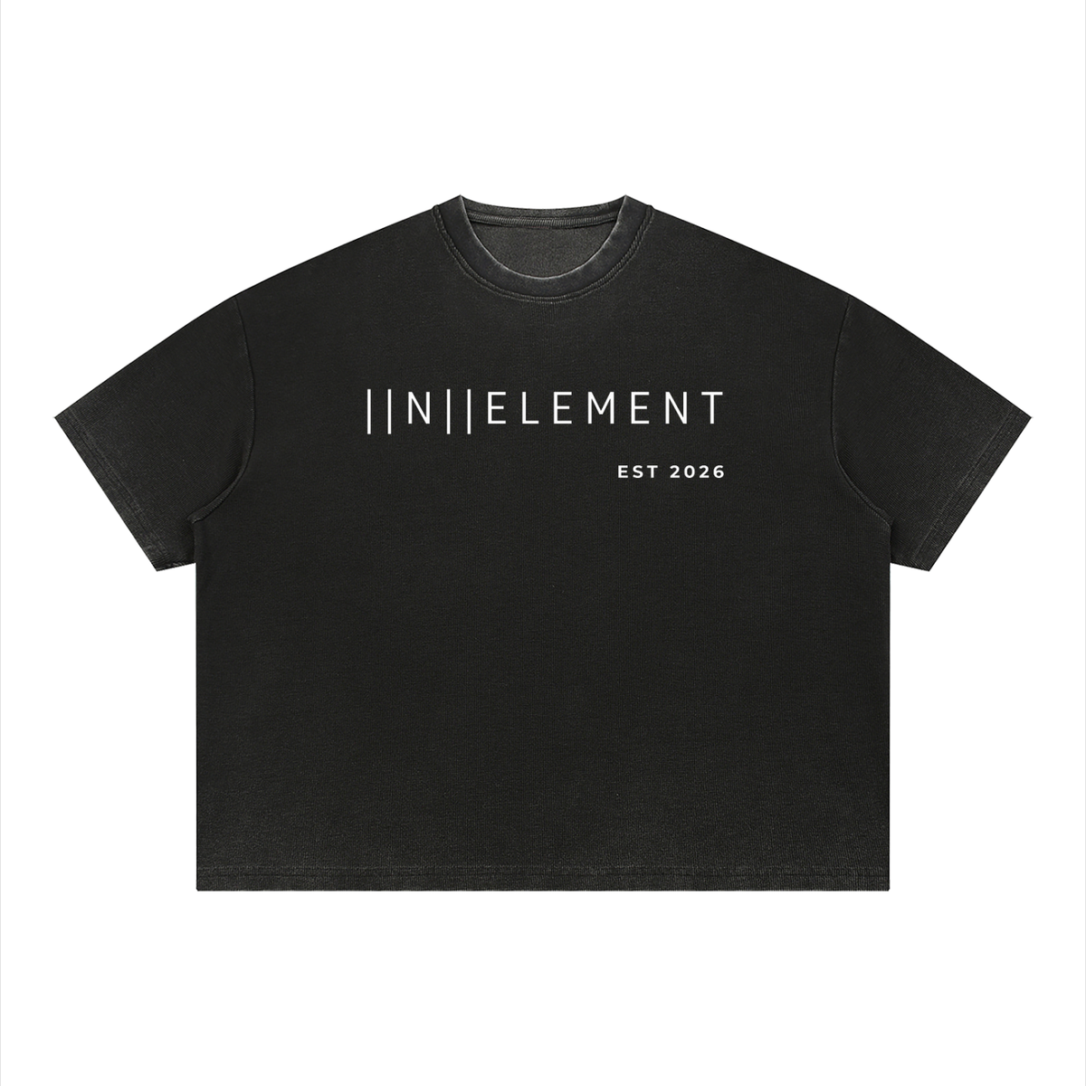 Unisex Vintage Wash Sunfade Boxy Waffle T-Shirt