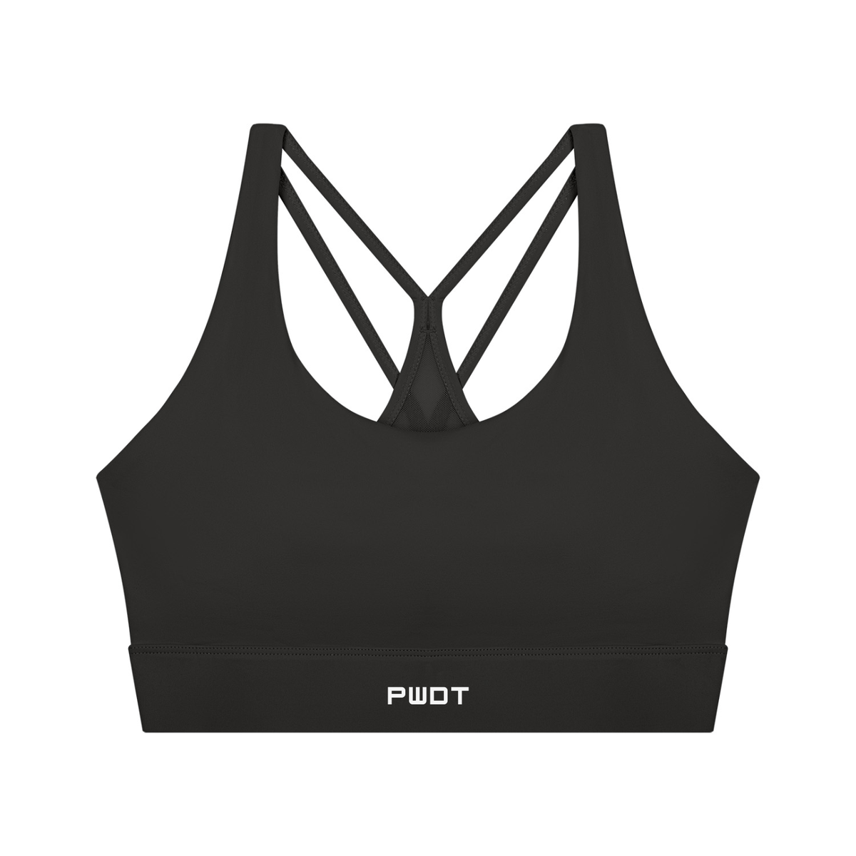 (PWD) Women's Cropped Yoga Sport Bra - PWDT
