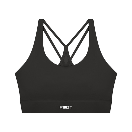(PWD) Women's Cropped Yoga Sport Bra - PWDT