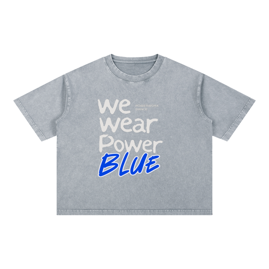 (PWD) Unisex Mineral Wash Boxy Cotton T-Shirt