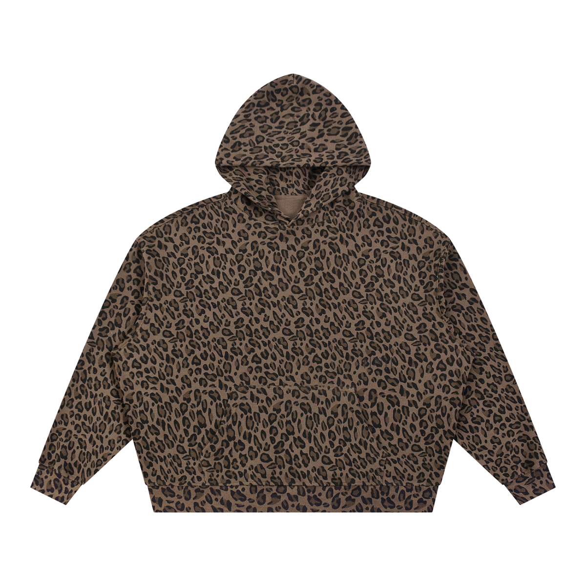 N||Element Unisex Boxy Leopard Print Hoodie