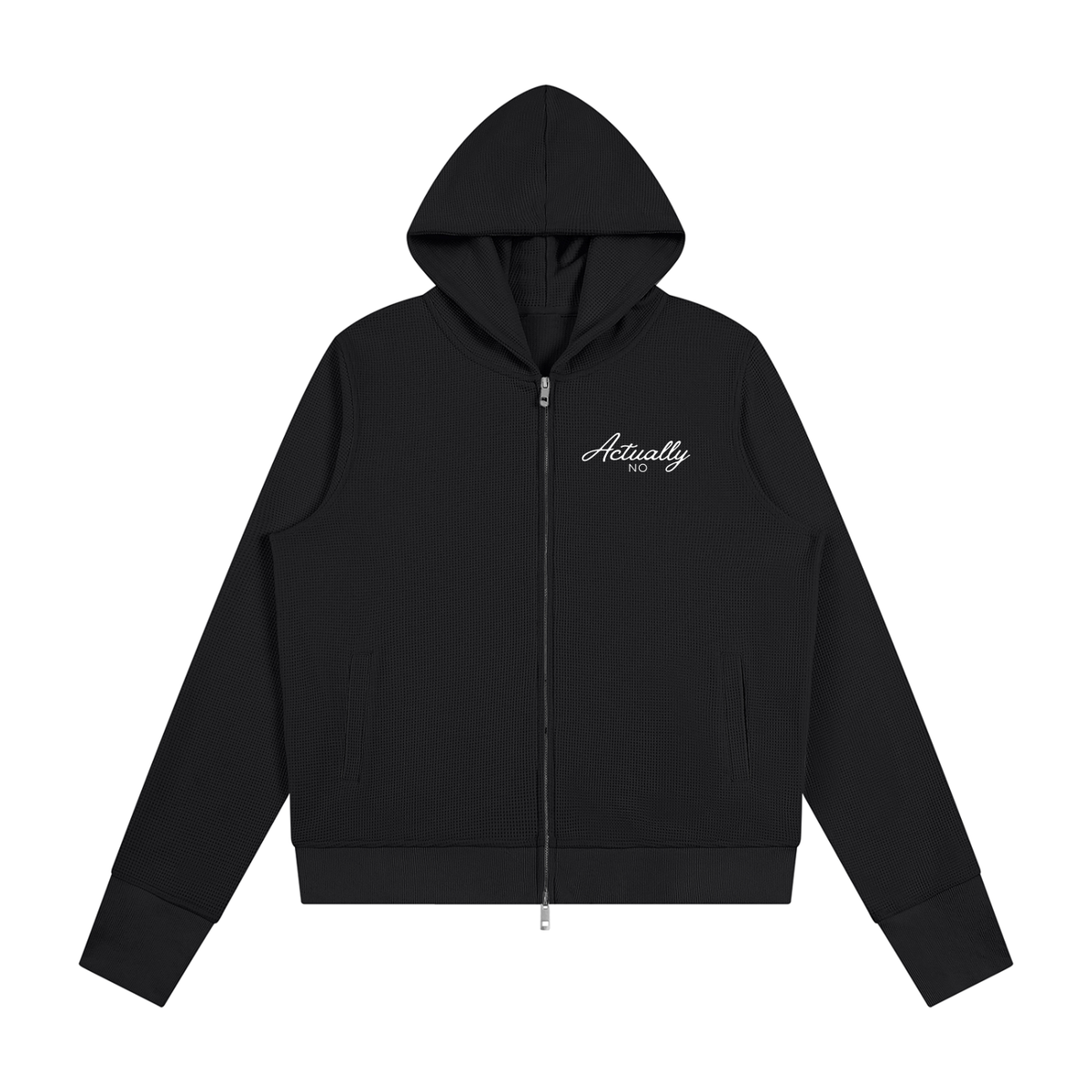 NElement| Women's Waffle Full Zip Hoodie