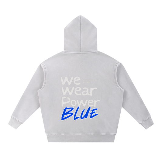 (PWD) Unisex Snow Wash Fleece Oversize Hoodie