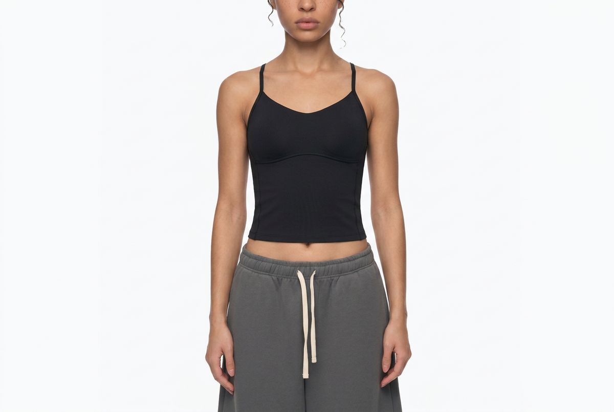 (PWD) Women’s Solid Color Yoga Sports Bra