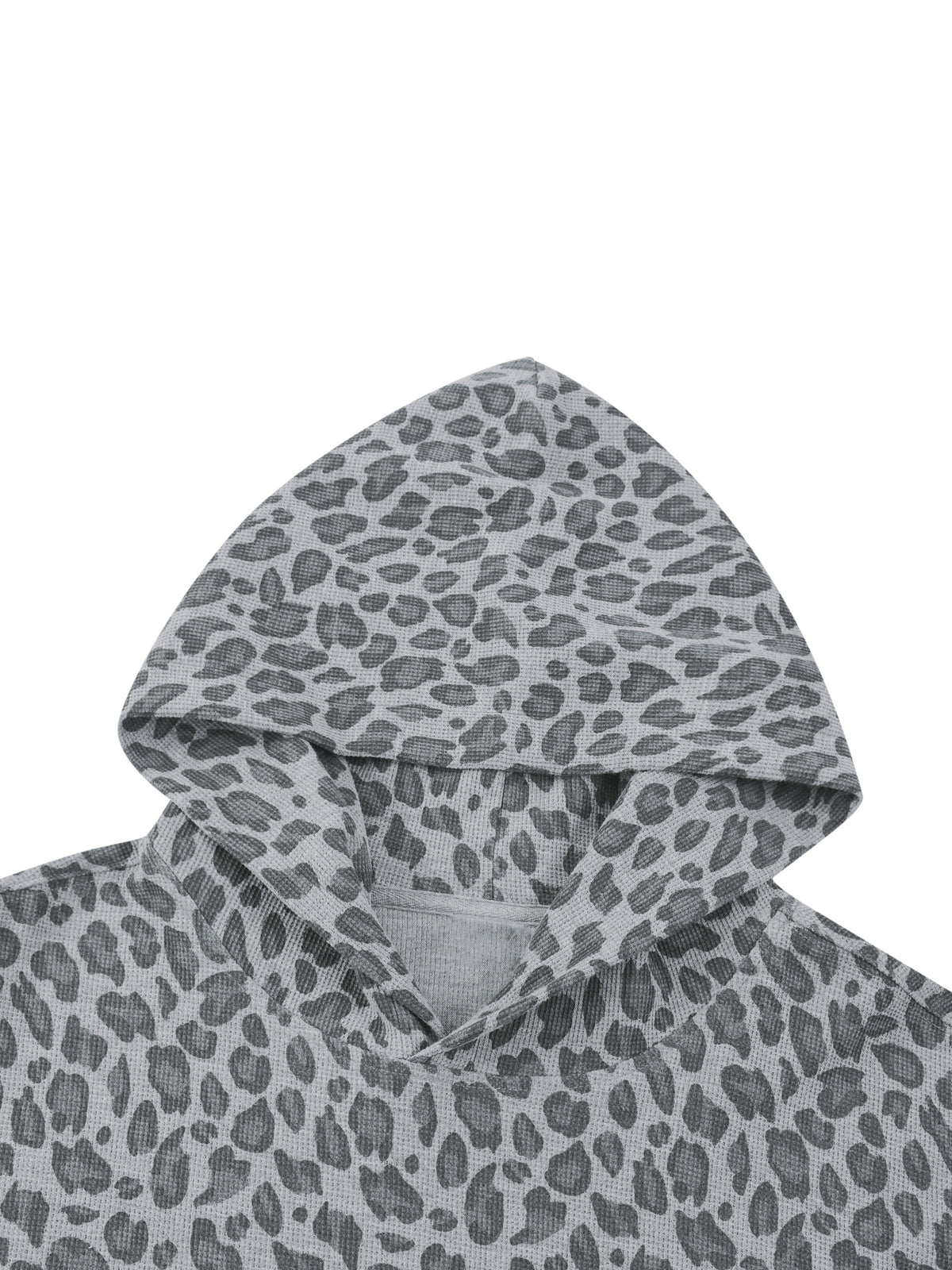 N||Element Unisex Boxy Leopard Print Hoodie