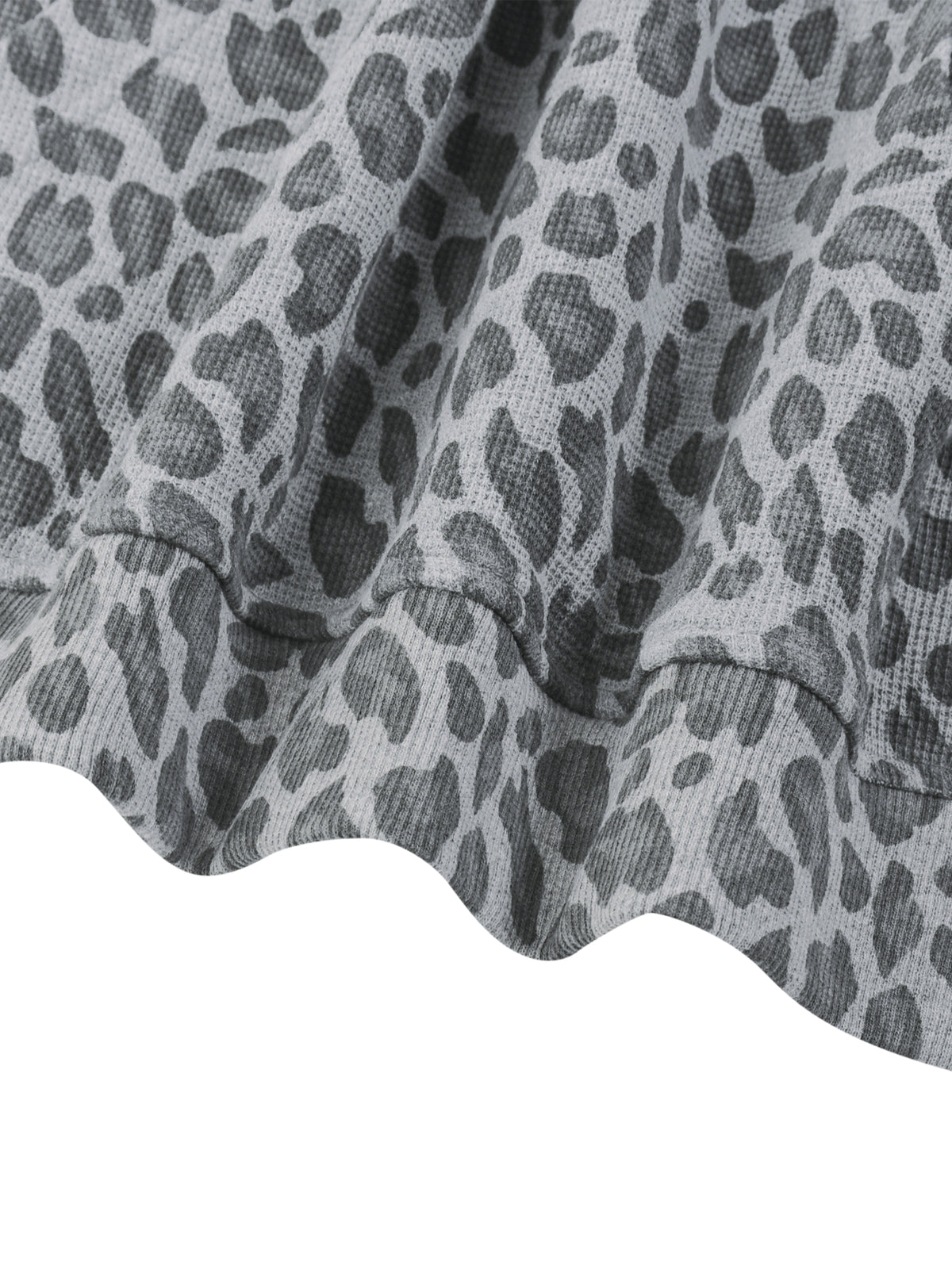 N||Element Unisex Boxy Leopard Print Hoodie