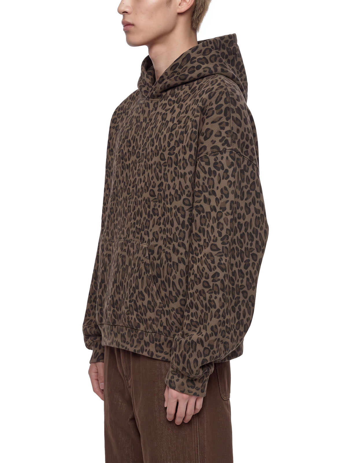 N||Element Unisex Boxy Leopard Print Hoodie