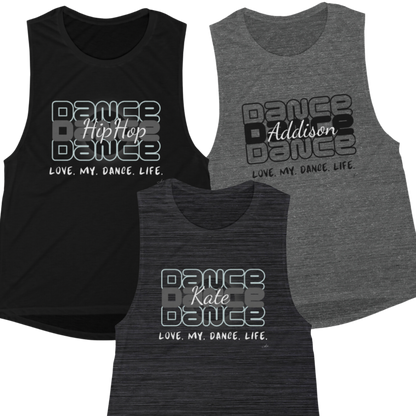 Women's Flowy Athletic Tank| Dance | with personalization