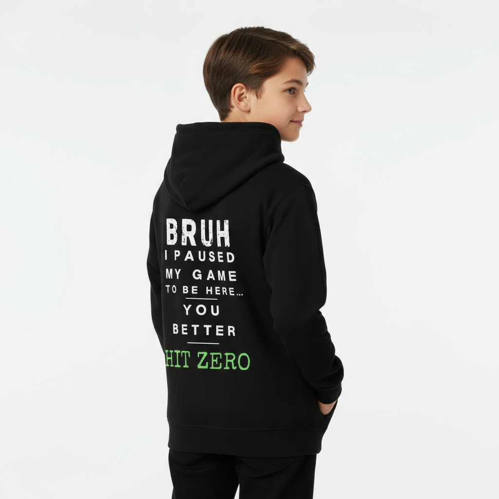 Cheer Bro Kids fleece hoodie - hit zero