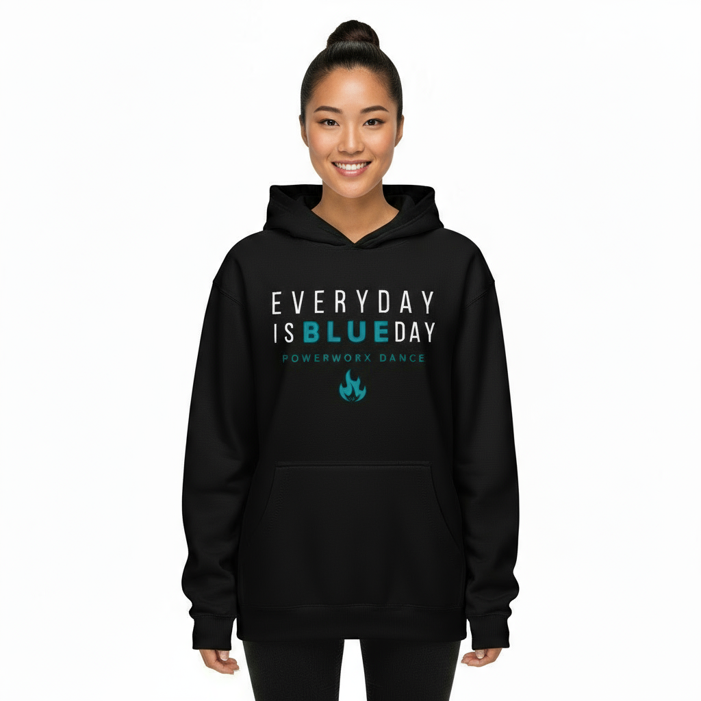 PWD| Adult Unisex Box Hoodie- BLUE