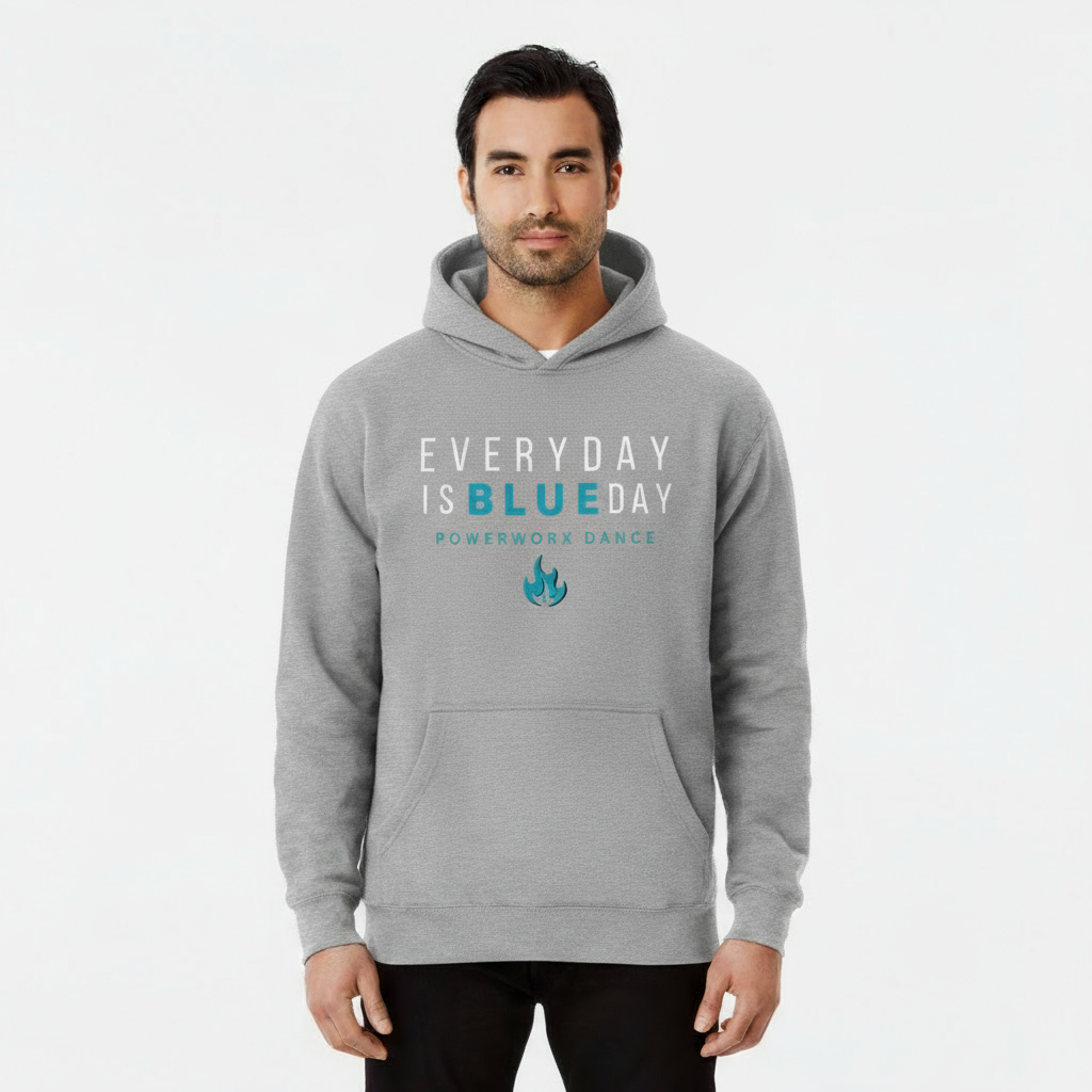 PWD| Adult Unisex Box Hoodie- BLUE