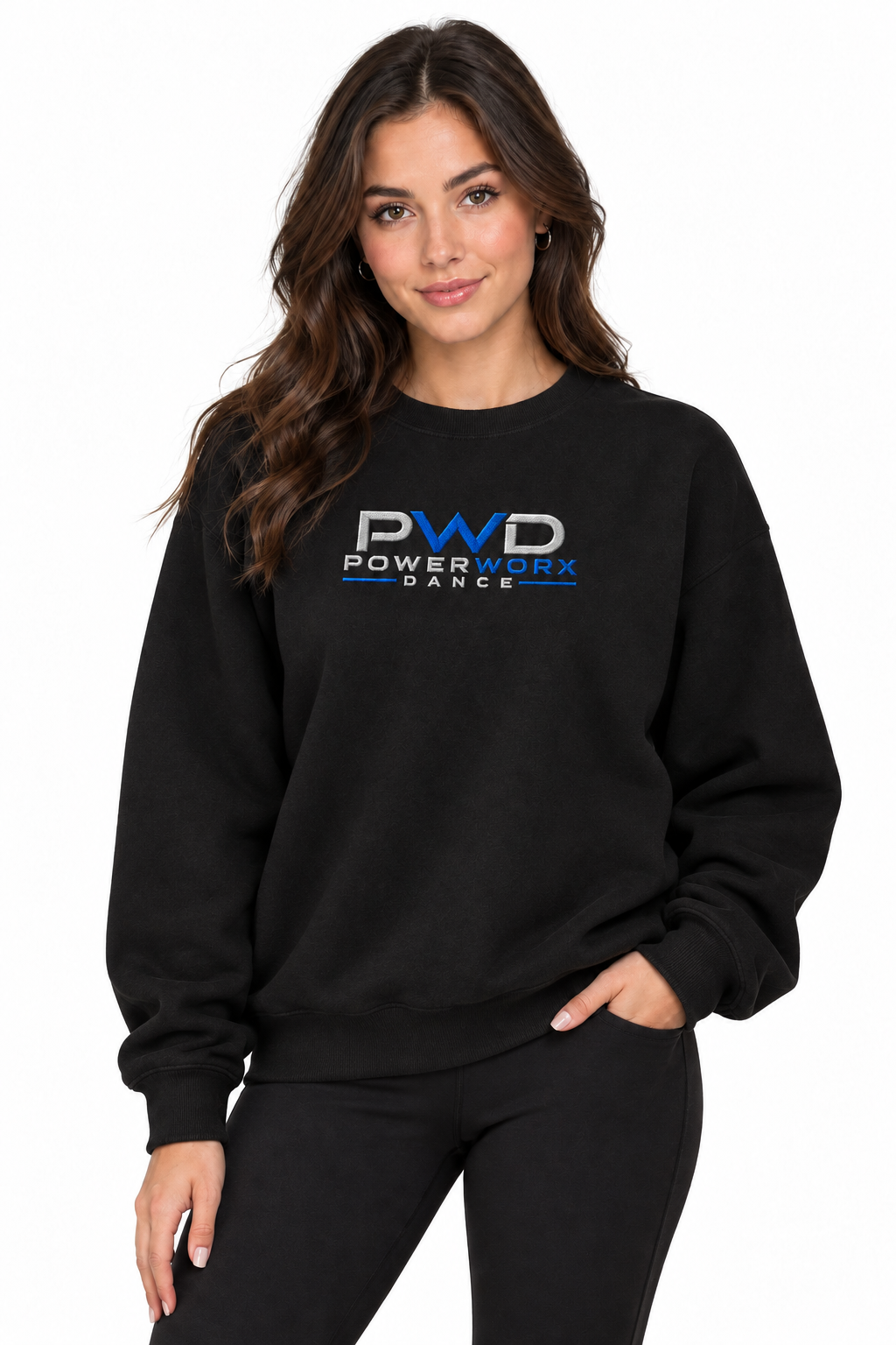 (PWD) Unisex Oversized heavyweight sweatshirt - Embroidery- personalize