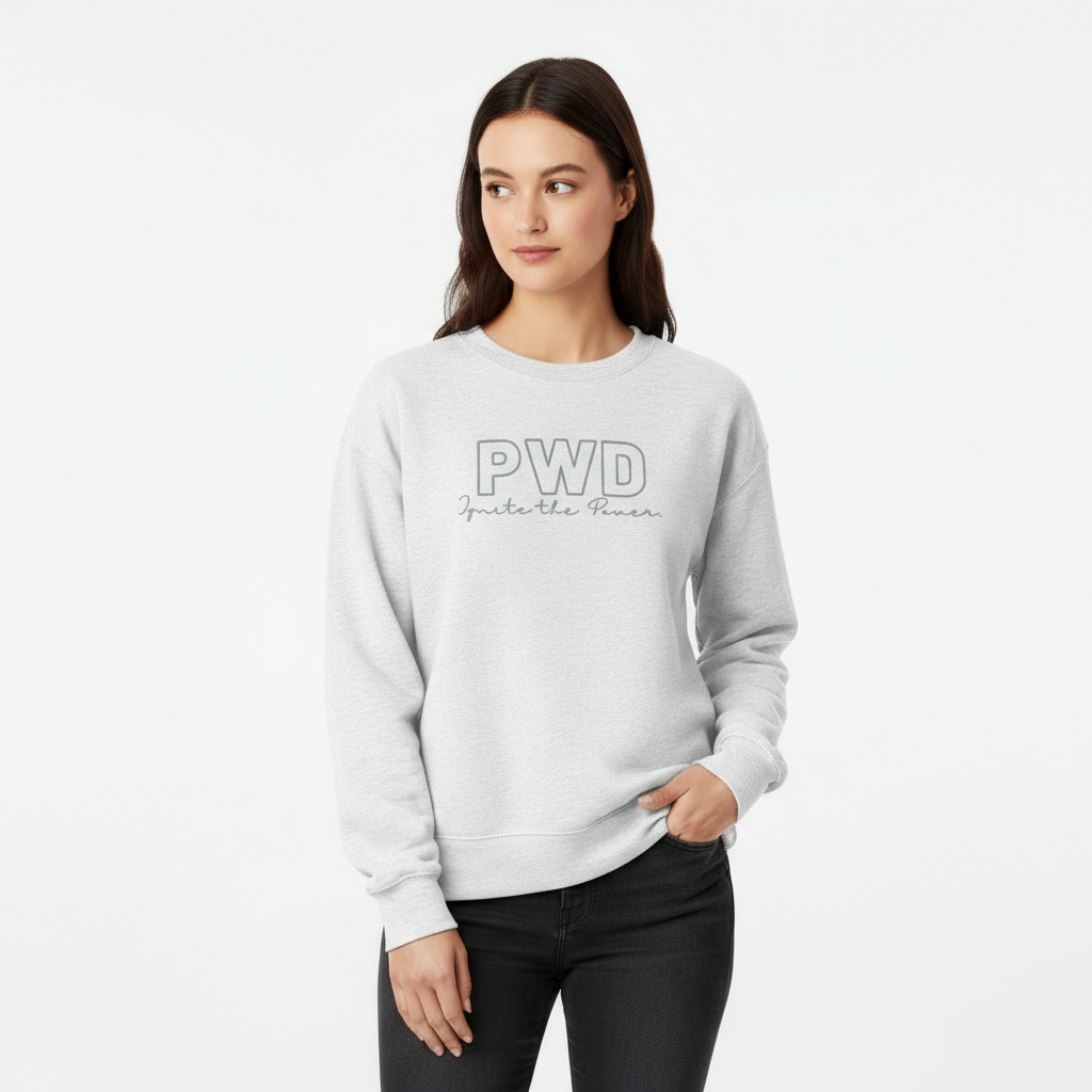 PWD| Women’s Embroidered organic sweatshirt - Ignite