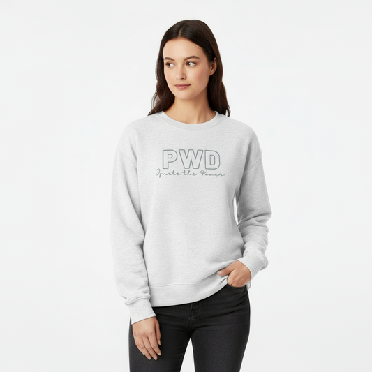 PWD| Women’s Embroidered organic sweatshirt - Ignite