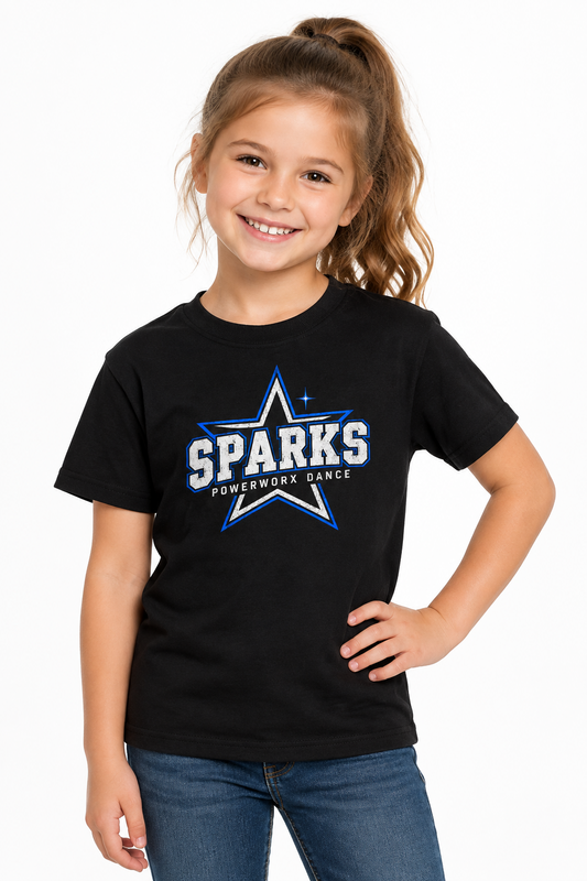 (PWD) Youth Short Sleeve T-Shirt- SPARKS star