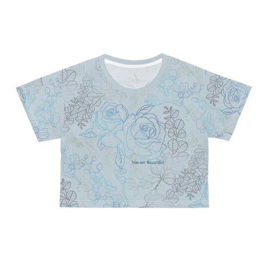 Rosalee:: Crop Tee (Robin/Robin)