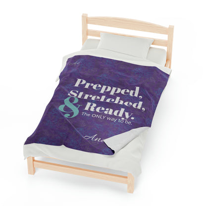 Rosalee:: Personalized Prepped and Ready Blanket - purple